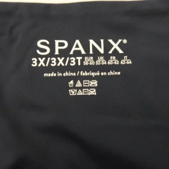Spanx High Rise Shaping Swim Bottom Brief Women's Plus Size 3X Navy Blue 50125R - Picture 4 of 6